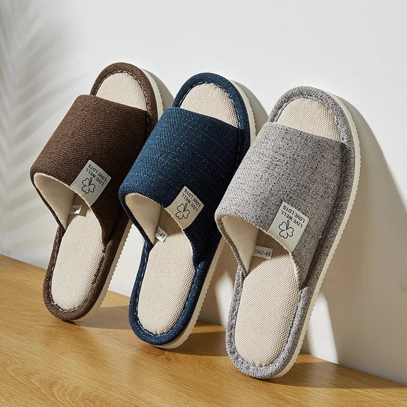 EcoStep™ Men’s Hemp Indoor Slippers