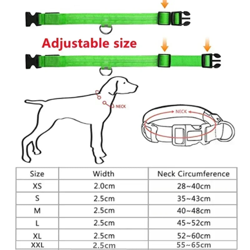 GlowPup™ LED Glowing Dog Collar