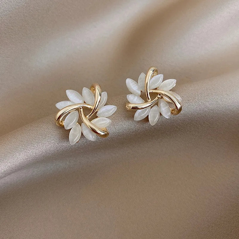 ZAKOL Temperament Flower Drop Earrings