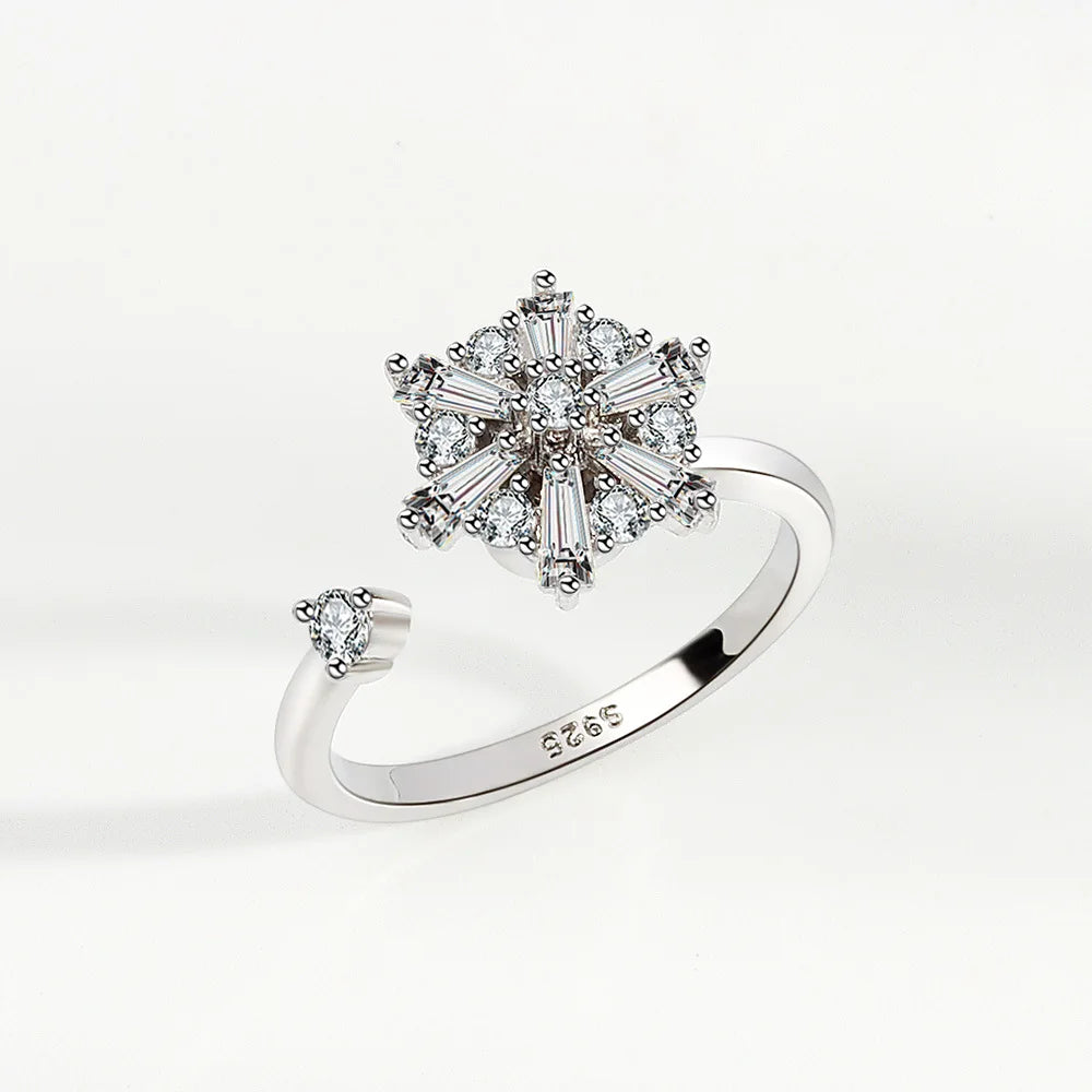 Crystal Spinner Anxiety Ring