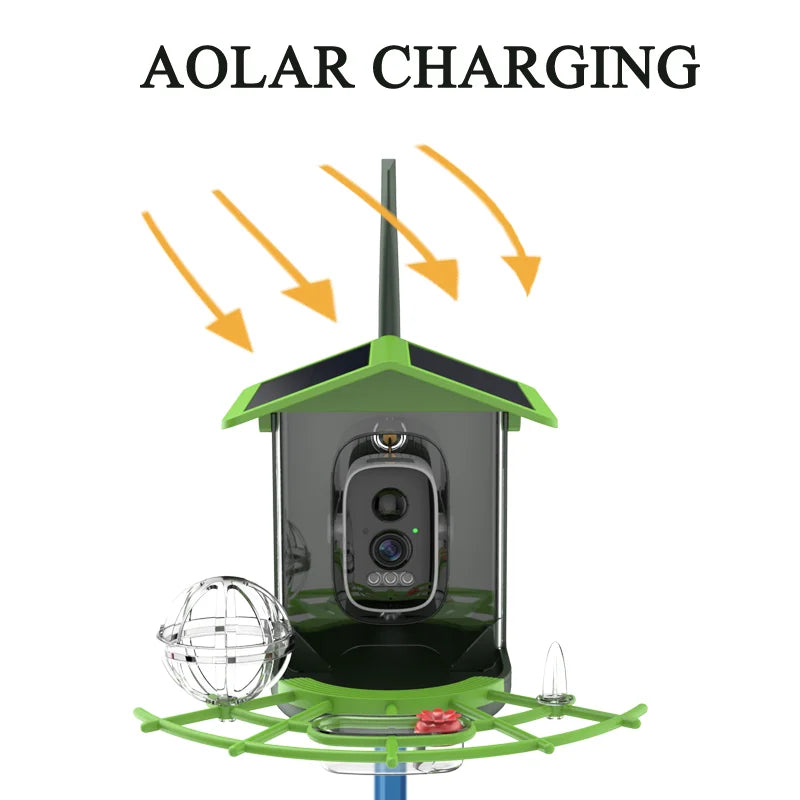 FeatherCam XM-A20S – 2K HD WiFi Bird Feeder Camera with Solar Power