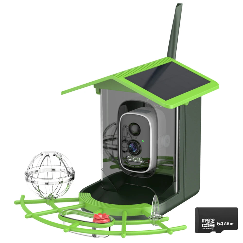 FeatherCam XM-A20S – 2K HD WiFi Bird Feeder Camera with Solar Power